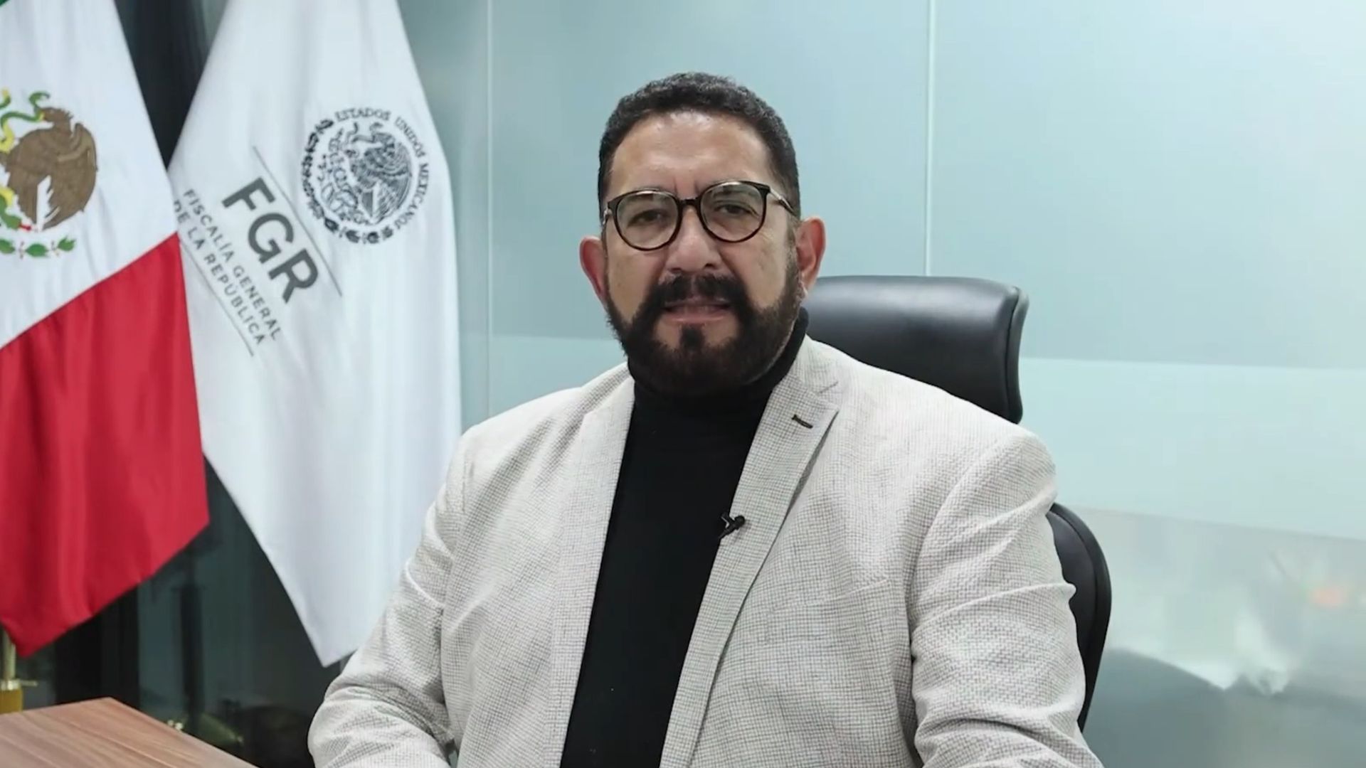 Ulises Lara López, fiscal especial en Investigación de Asuntos Relevantes y vocero de esta FGR. Foto: FGR
